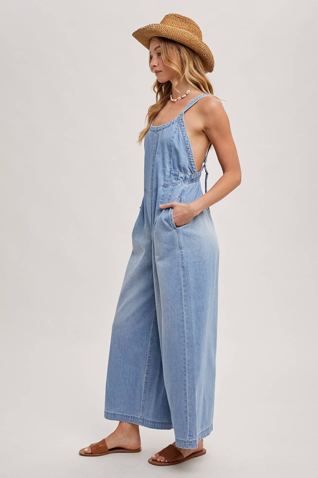 Denim Overall Jumpsuit