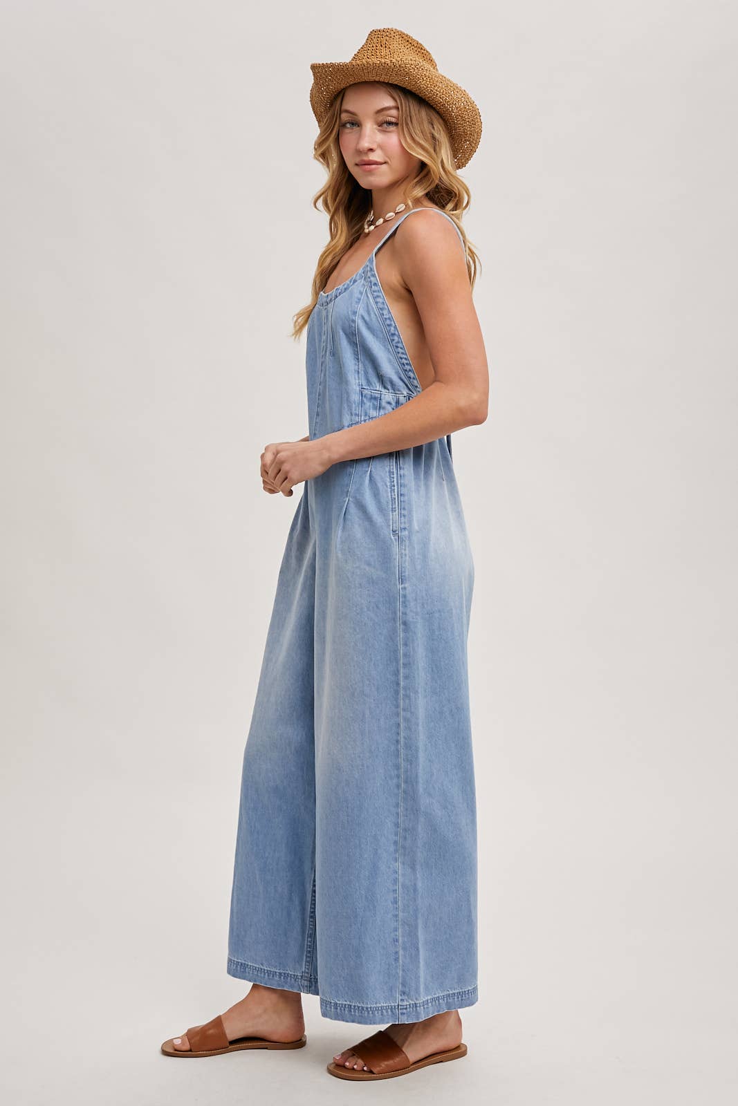 Denim Overall Jumpsuit