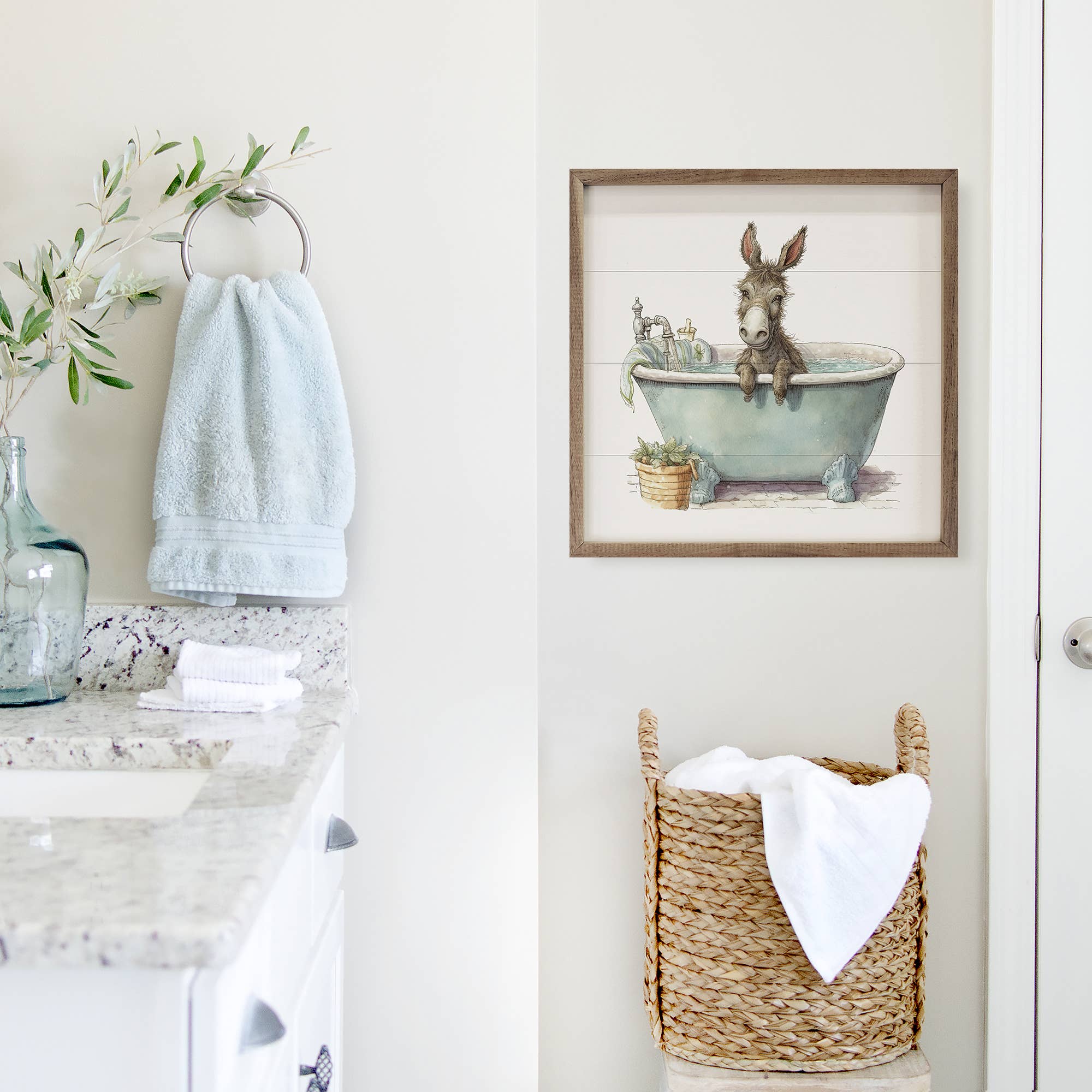 Donkey in Green Tub Sign