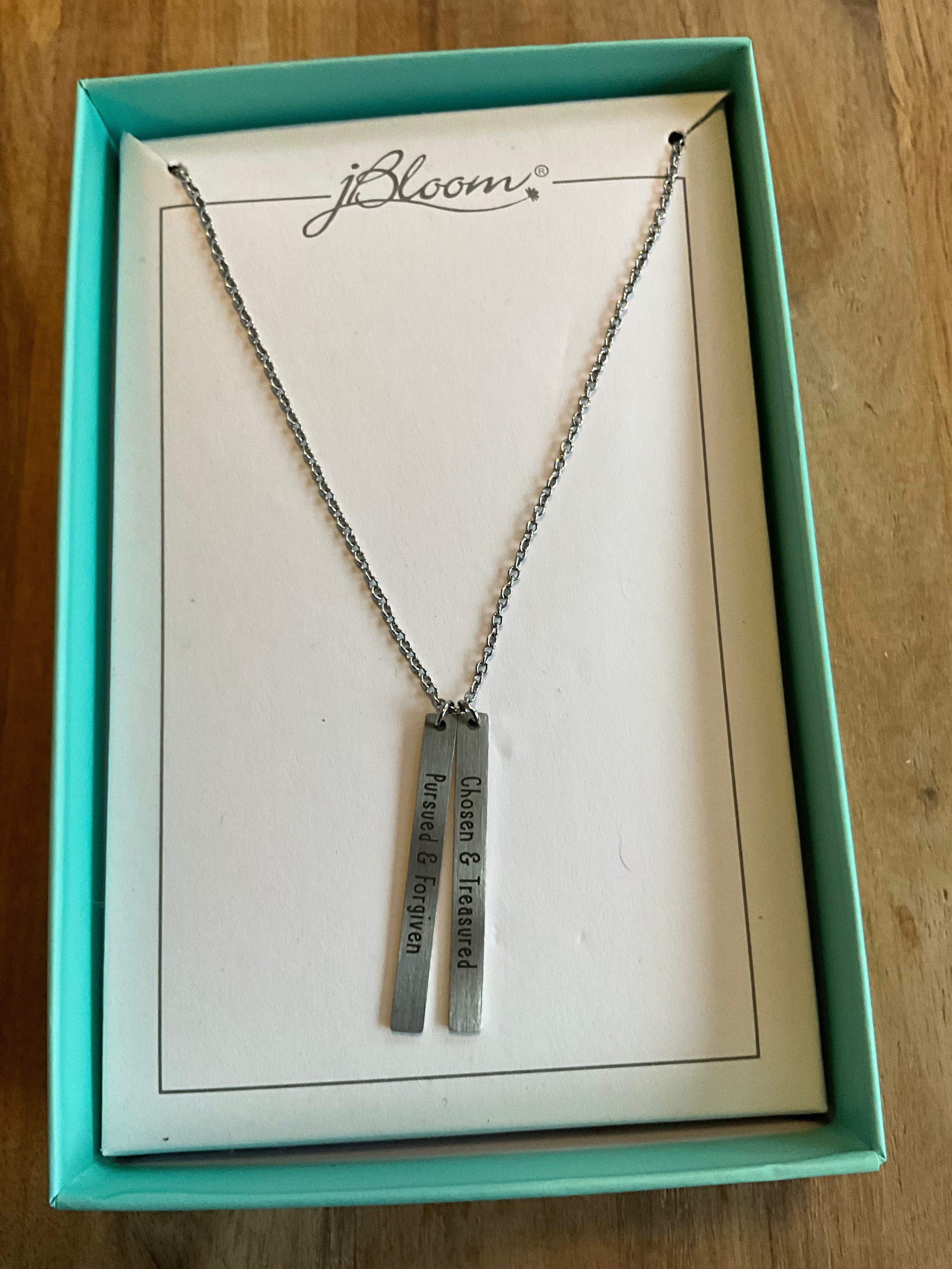 ALH #10 (Amber) Necklace Double Bar Necklace