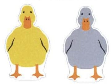 MJJ #8 (Melissa) Sponge Duck Shaped Sponge Set