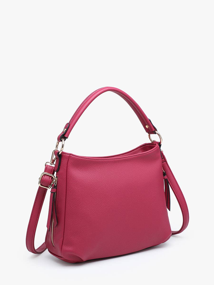 Amari Structured Satchel w/ Dual Side Pockets
