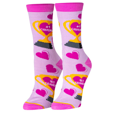 #1 Grandma Women's Crew Socks