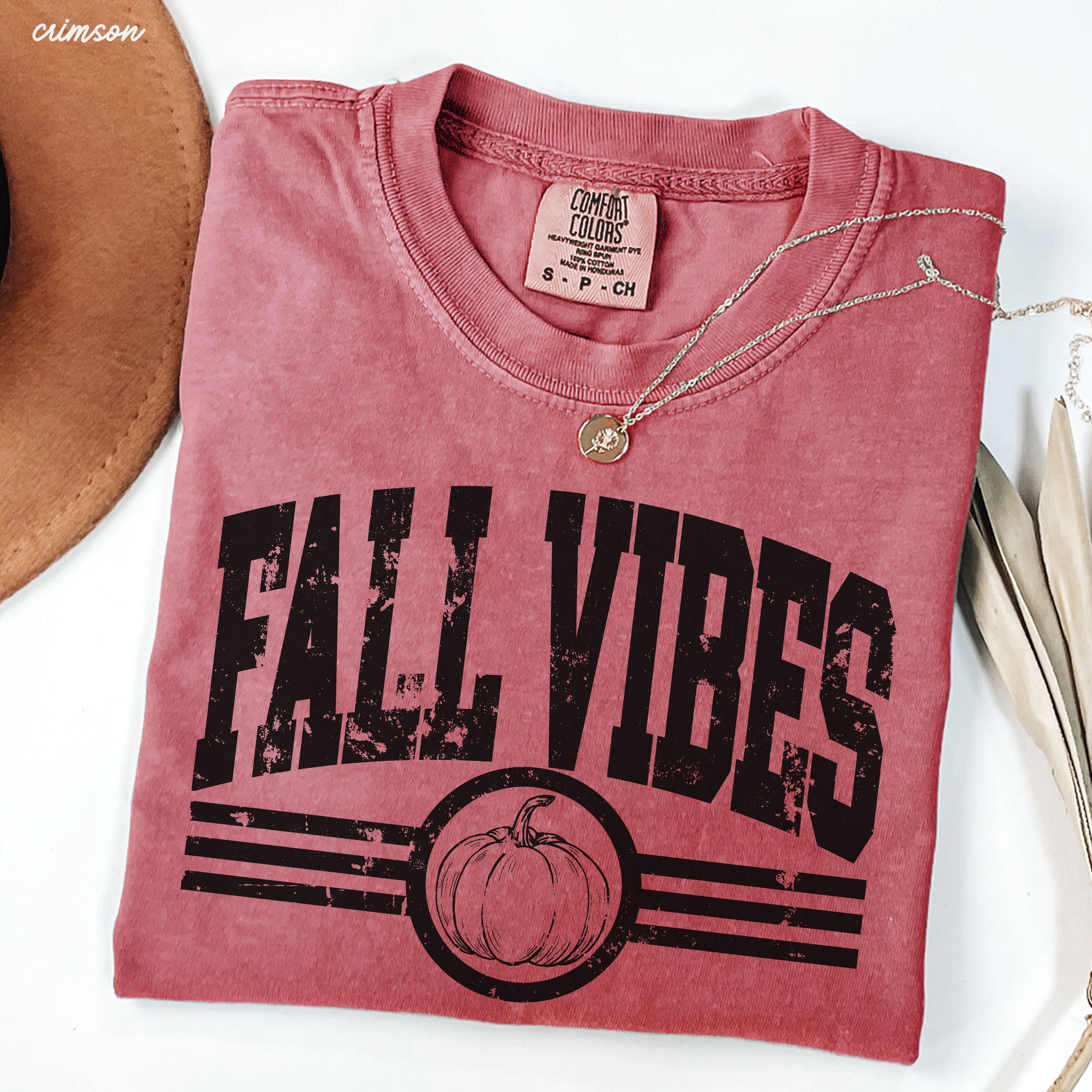 Fall Vibes Tee *13 Colors (S-3X): Large / Ivory