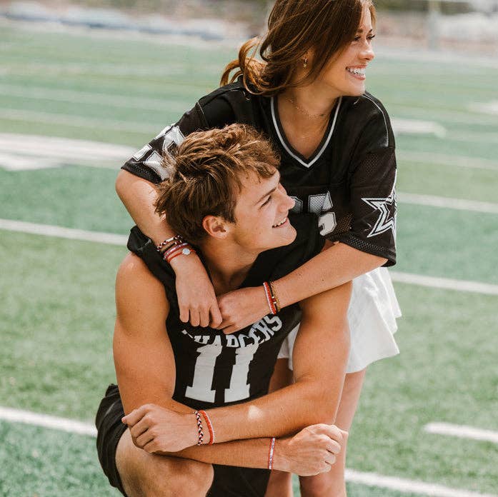 Centennial Game Day Red, Black & White K’alani Hair Tie Bracelets