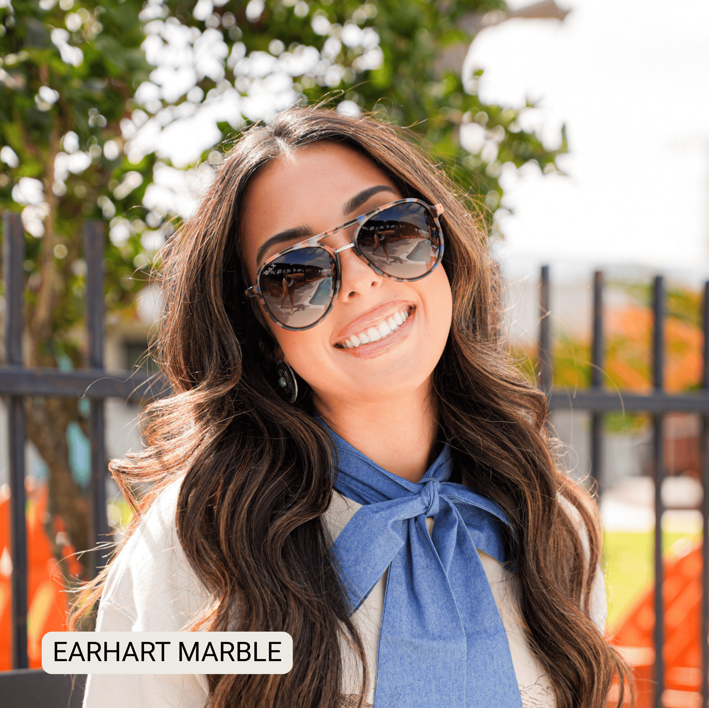 Earhart Polarized Women’s Aviator Sunglasses