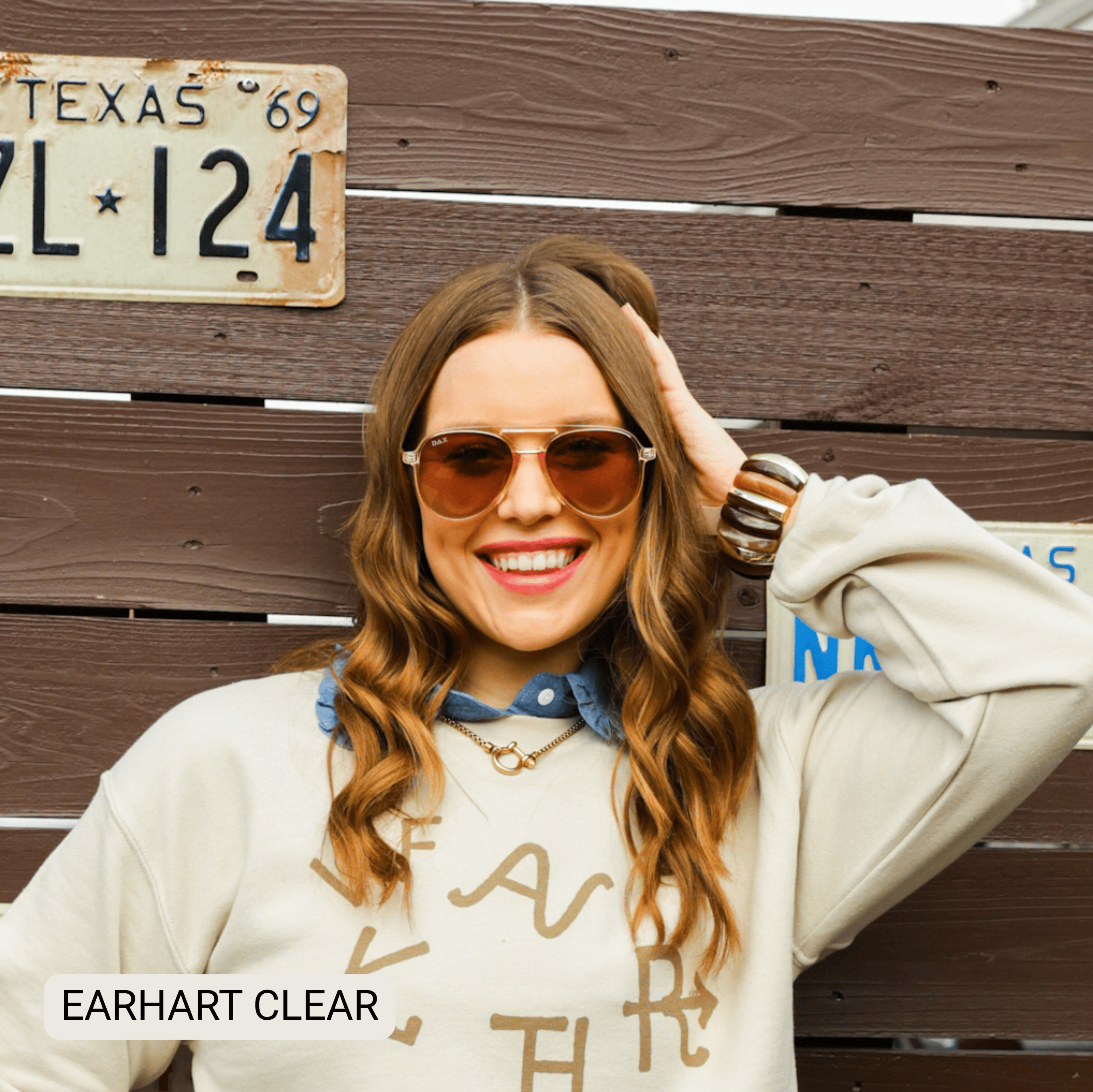 Earhart Polarized Women’s Aviator Sunglasses