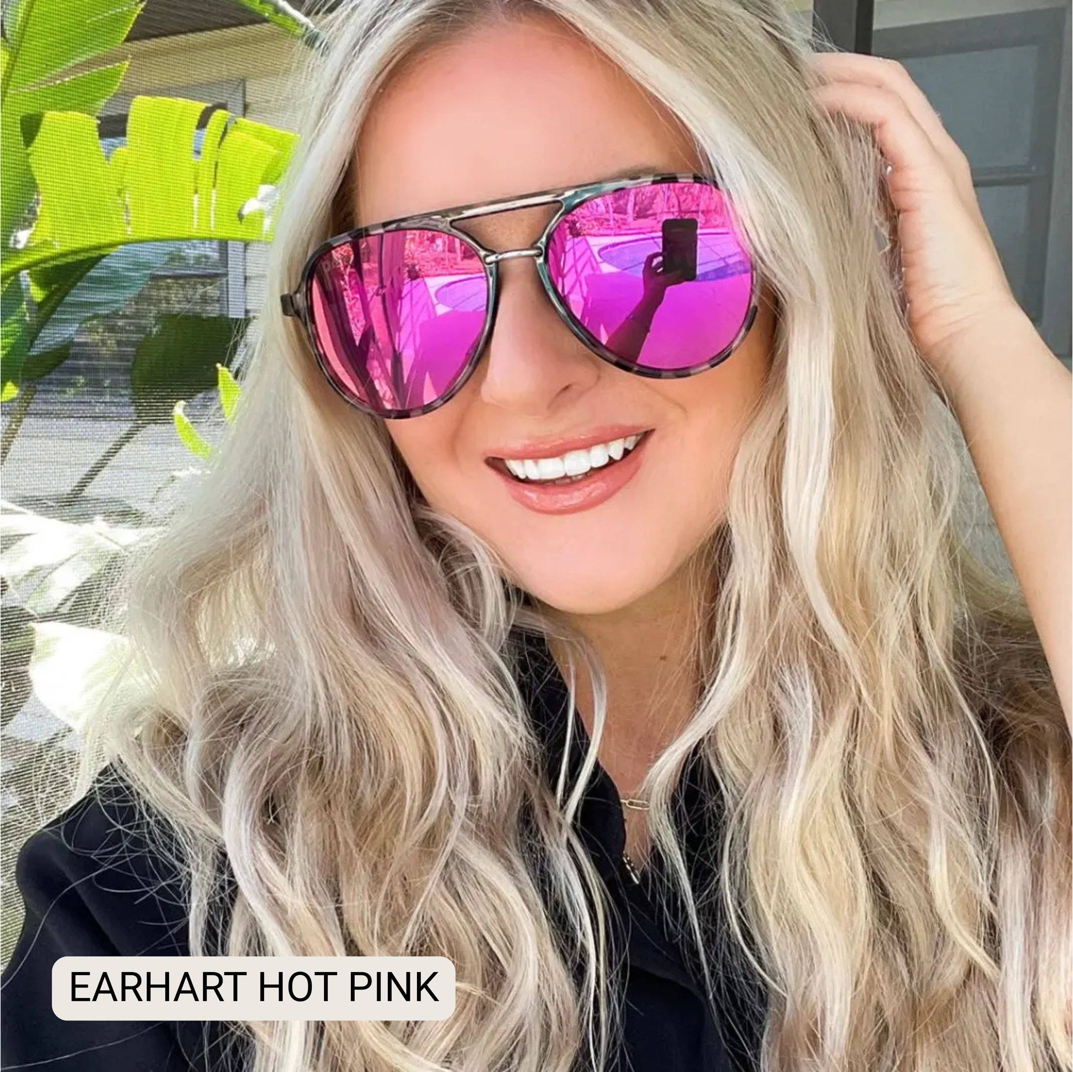 Earhart Polarized Women’s Aviator Sunglasses