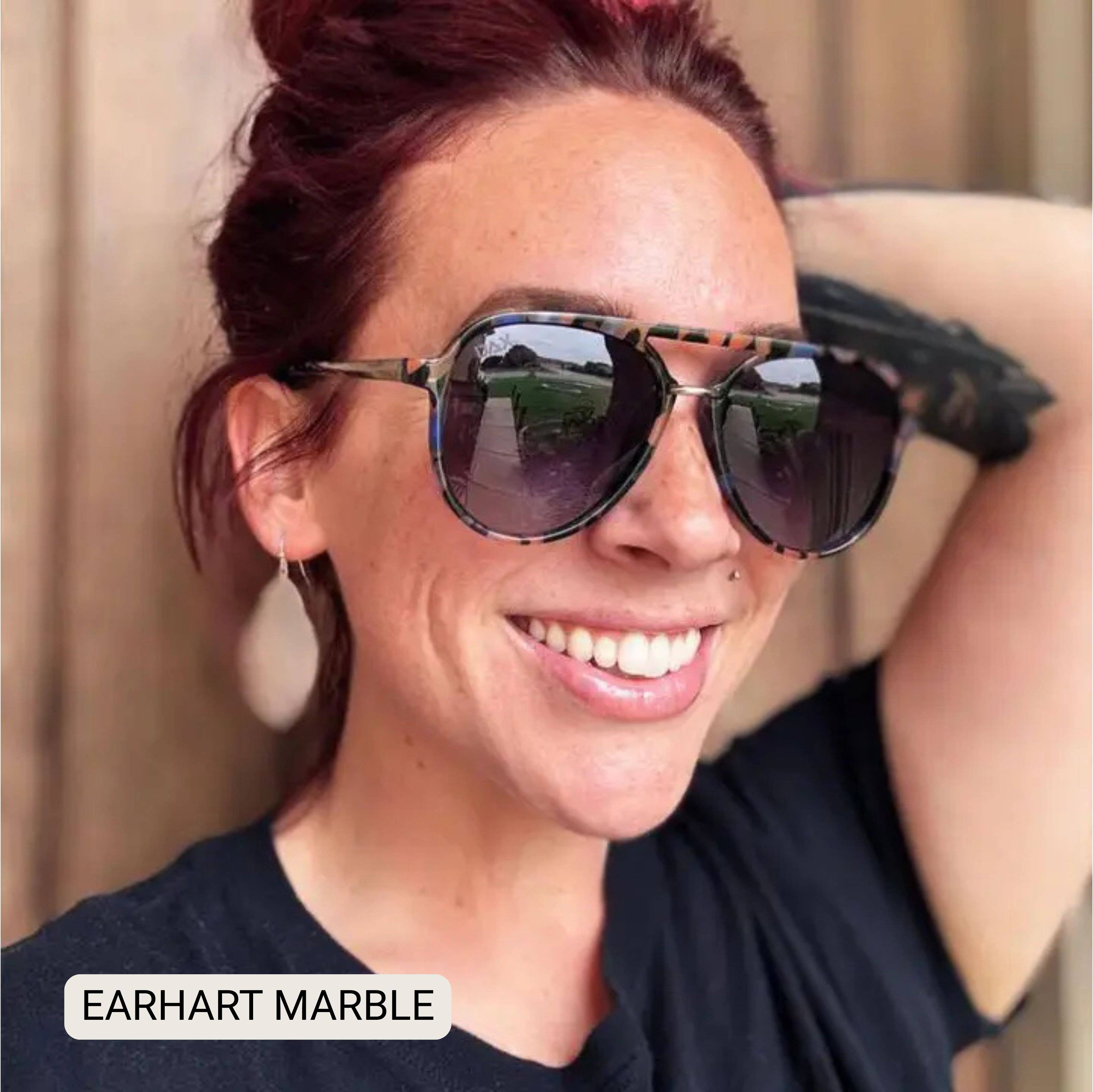 Earhart Polarized Women’s Aviator Sunglasses