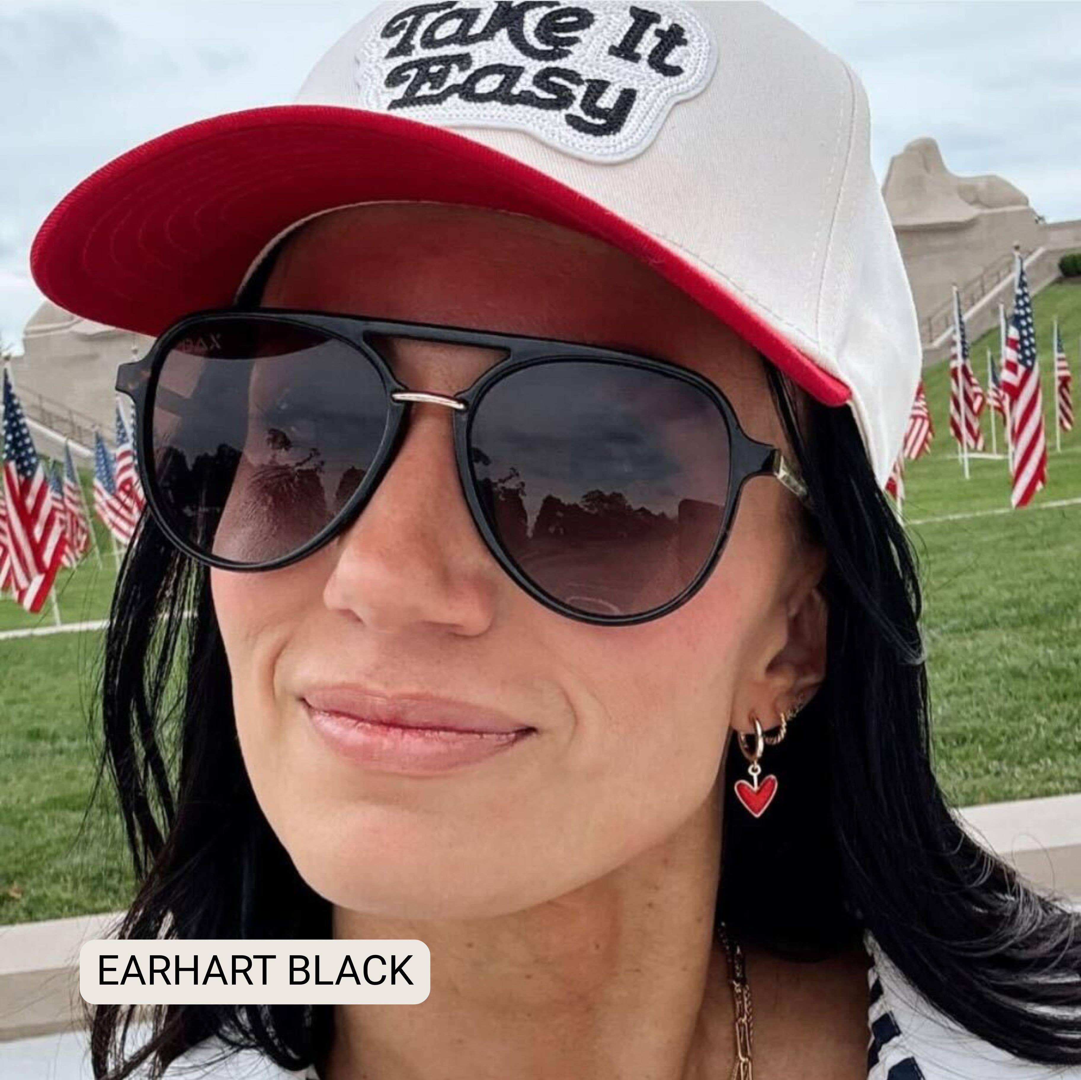 Earhart Polarized Women’s Aviator Sunglasses