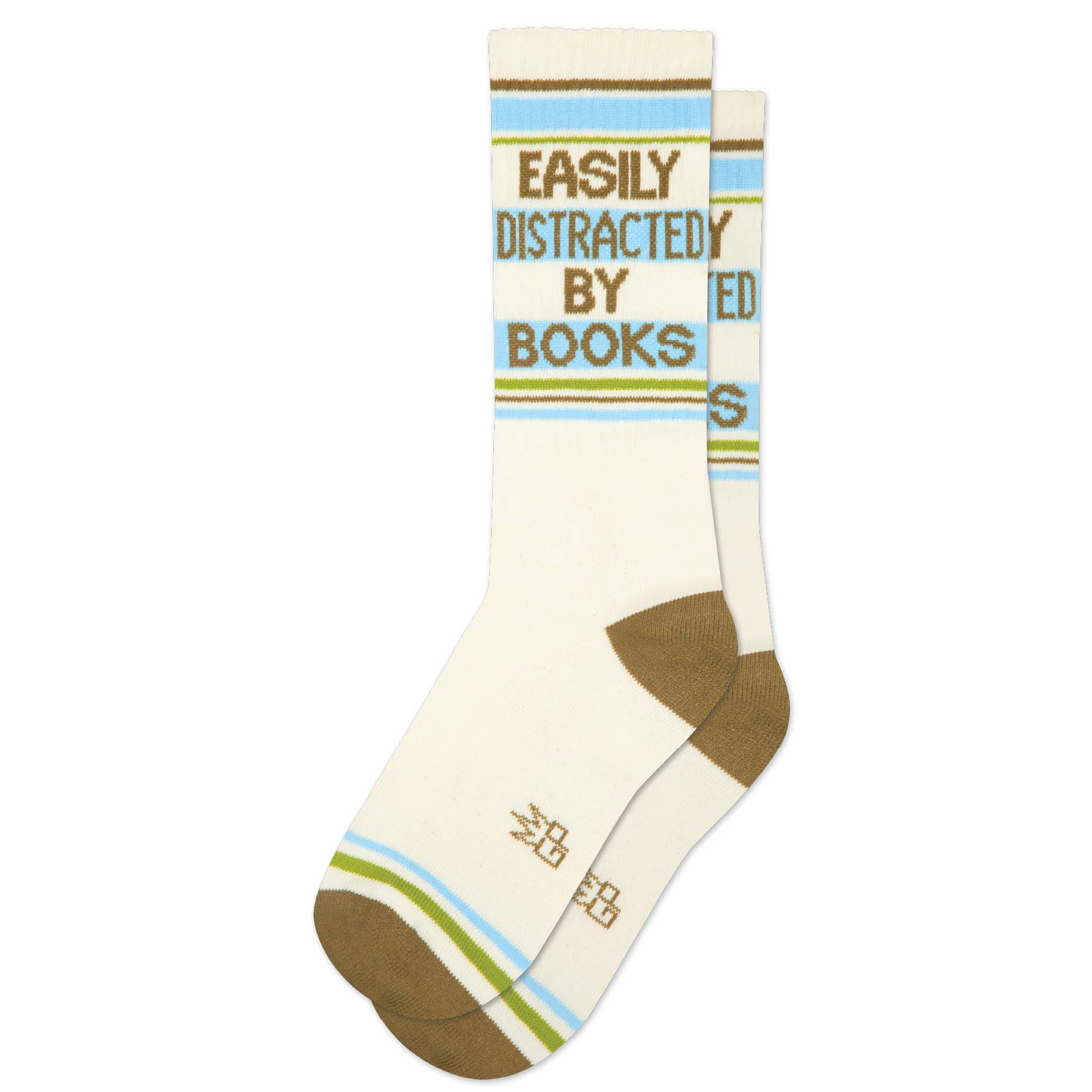 Gumball Poodle Socks Easily Distracted By Books Gym Crew Socks