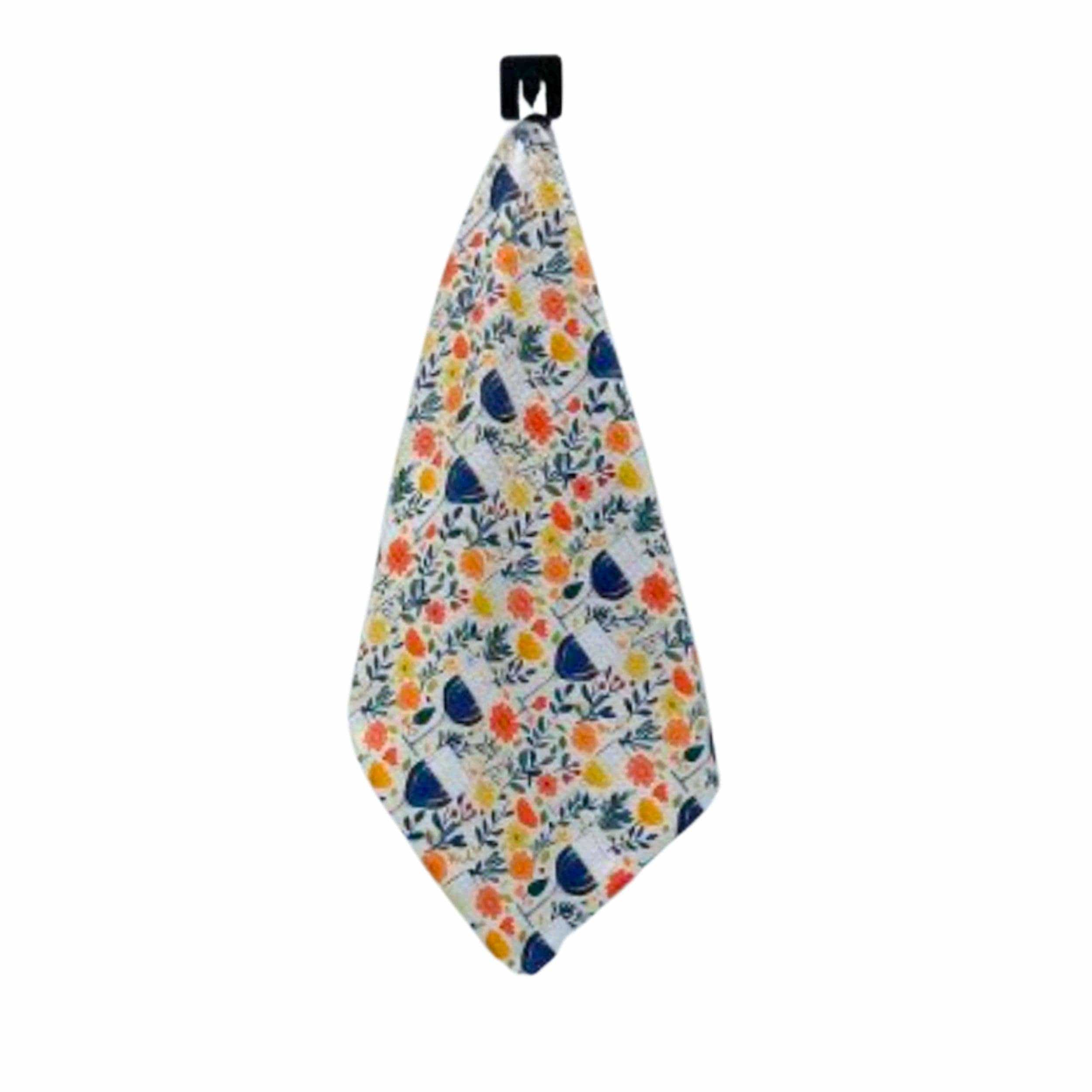 Wine & Flowers Kitchen Decor Waffle Tea Towels - Mothers Day