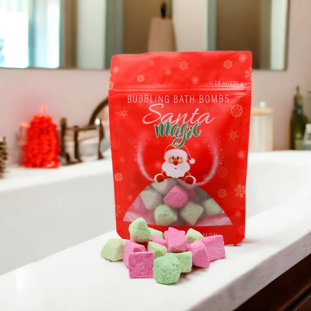 Santa Magic Christmas Bubble Bath Bombs