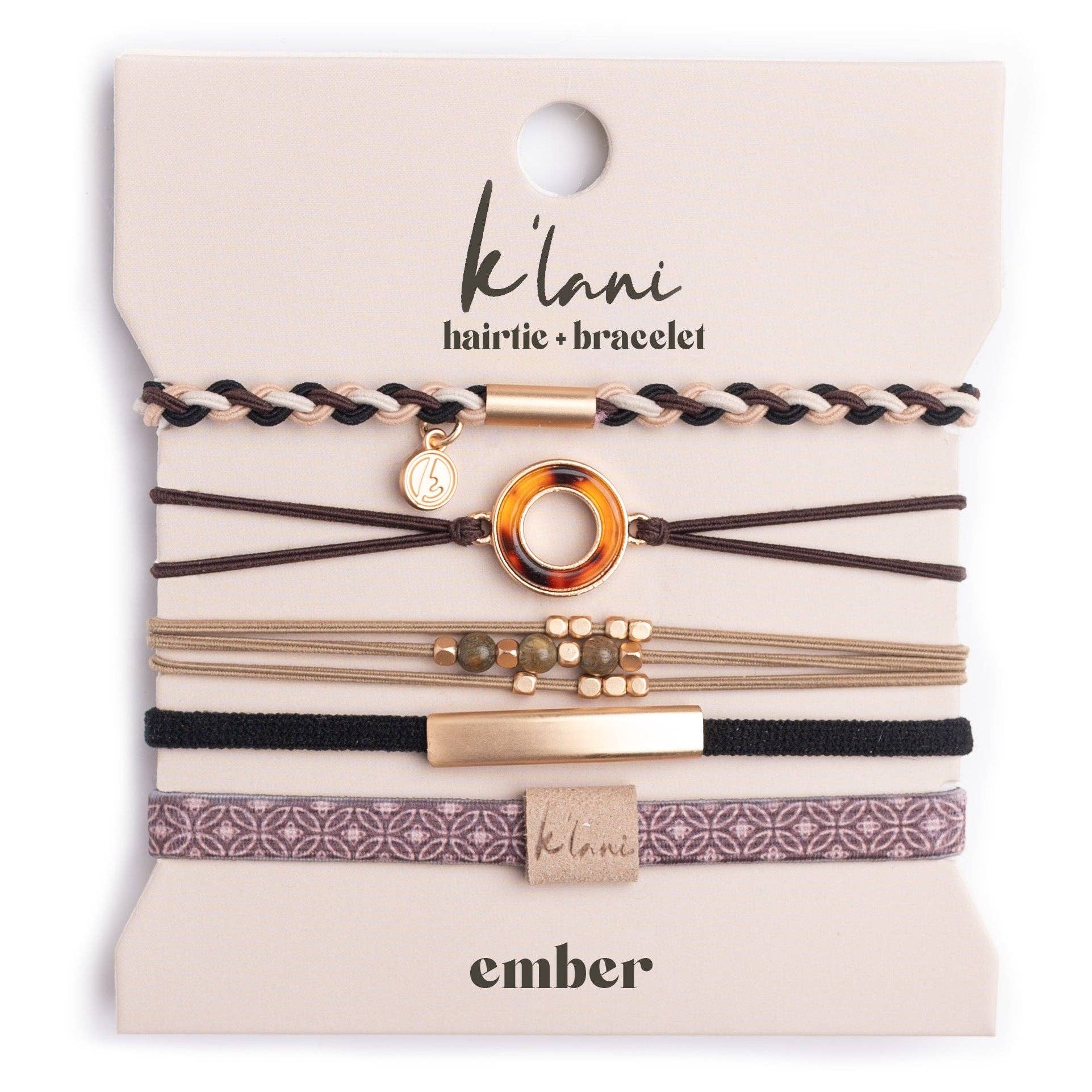Ember Tortoise Shell Ring Charm K’alani Hair Toe Bracelet