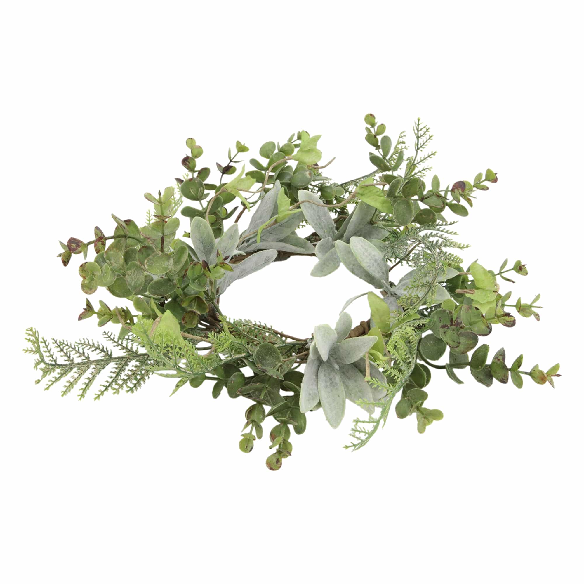 WT Collection Candle Ring Eucalyptus and Fern Candle Ring