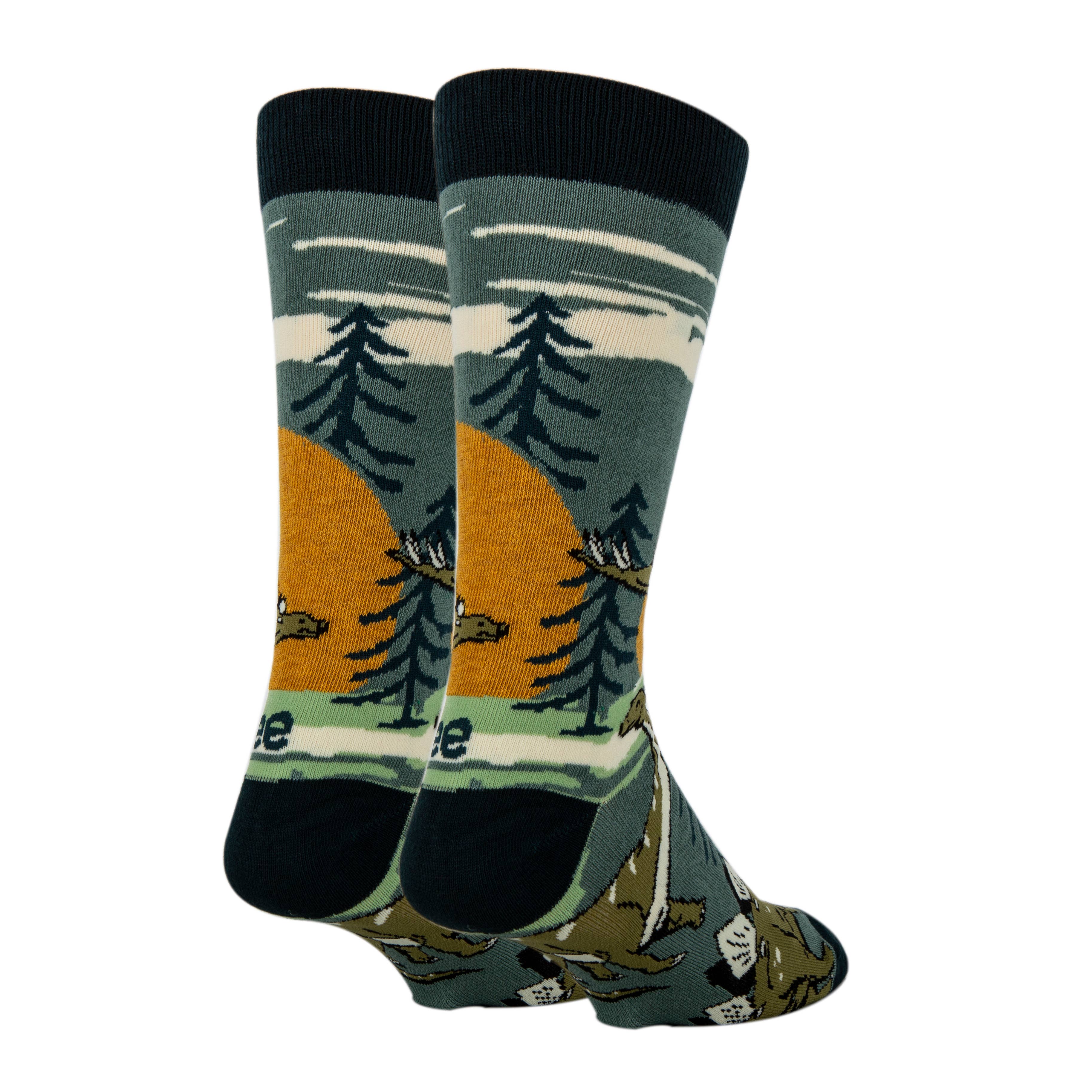 Wild & Free | Men's Novelty Cotton Crew Socks