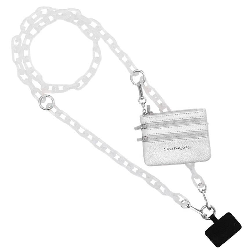 Clip & Go Ice Chain with Pouch: Black Chain with Black Pouch