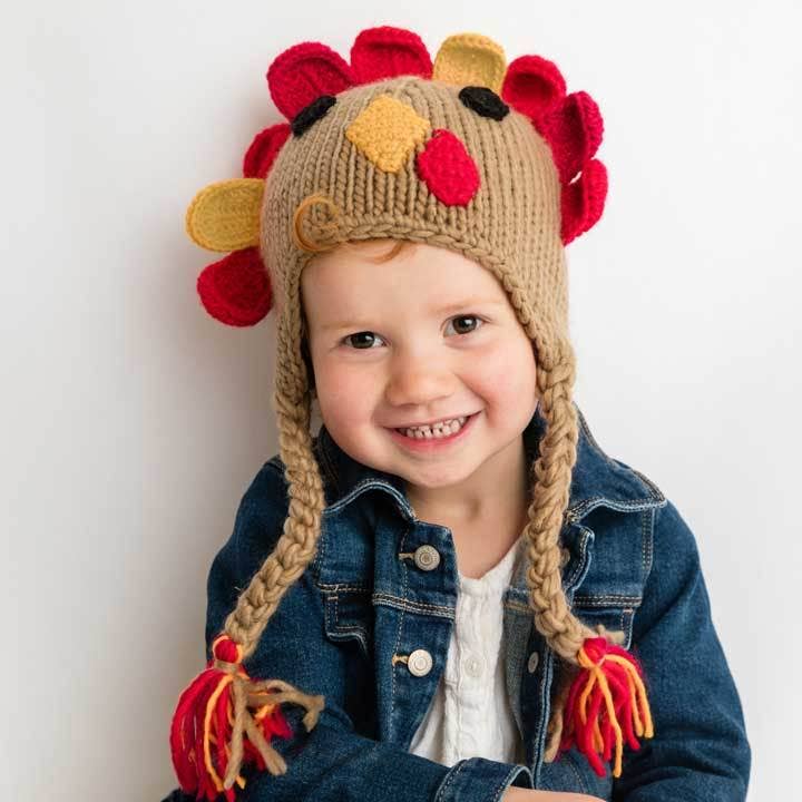 Turkey Earflap Beanie Baby Hat
