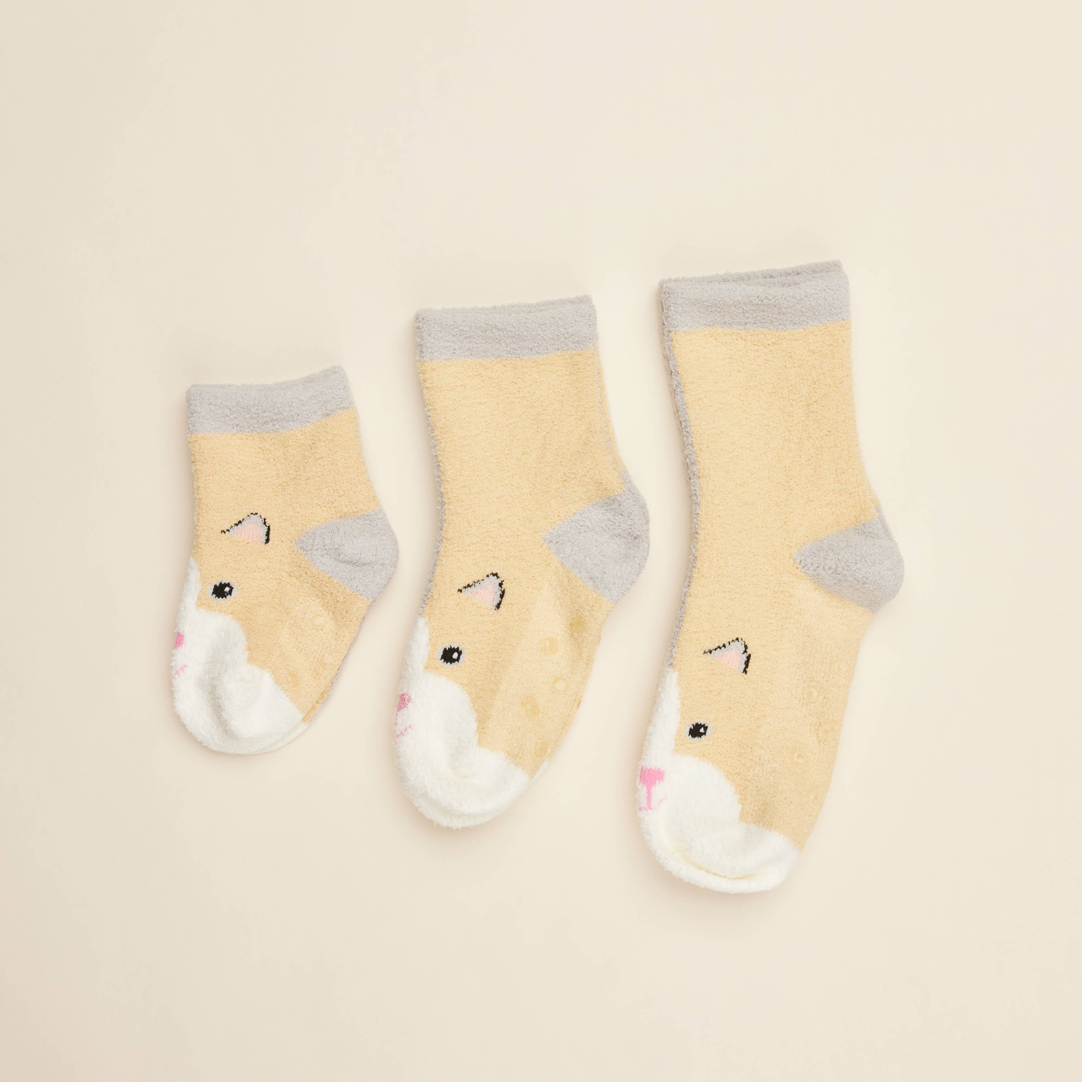 Calico Cat Crew Kids Slipper Socks