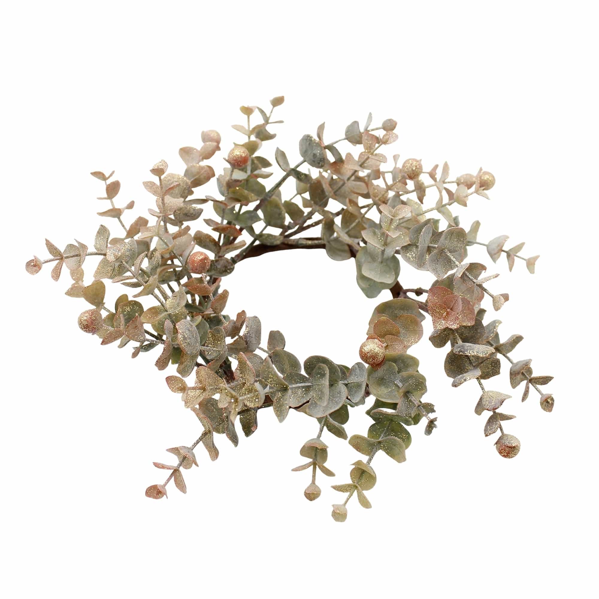 WT Collection Seasonal Decor Fall Eucalyptus Candle Ring