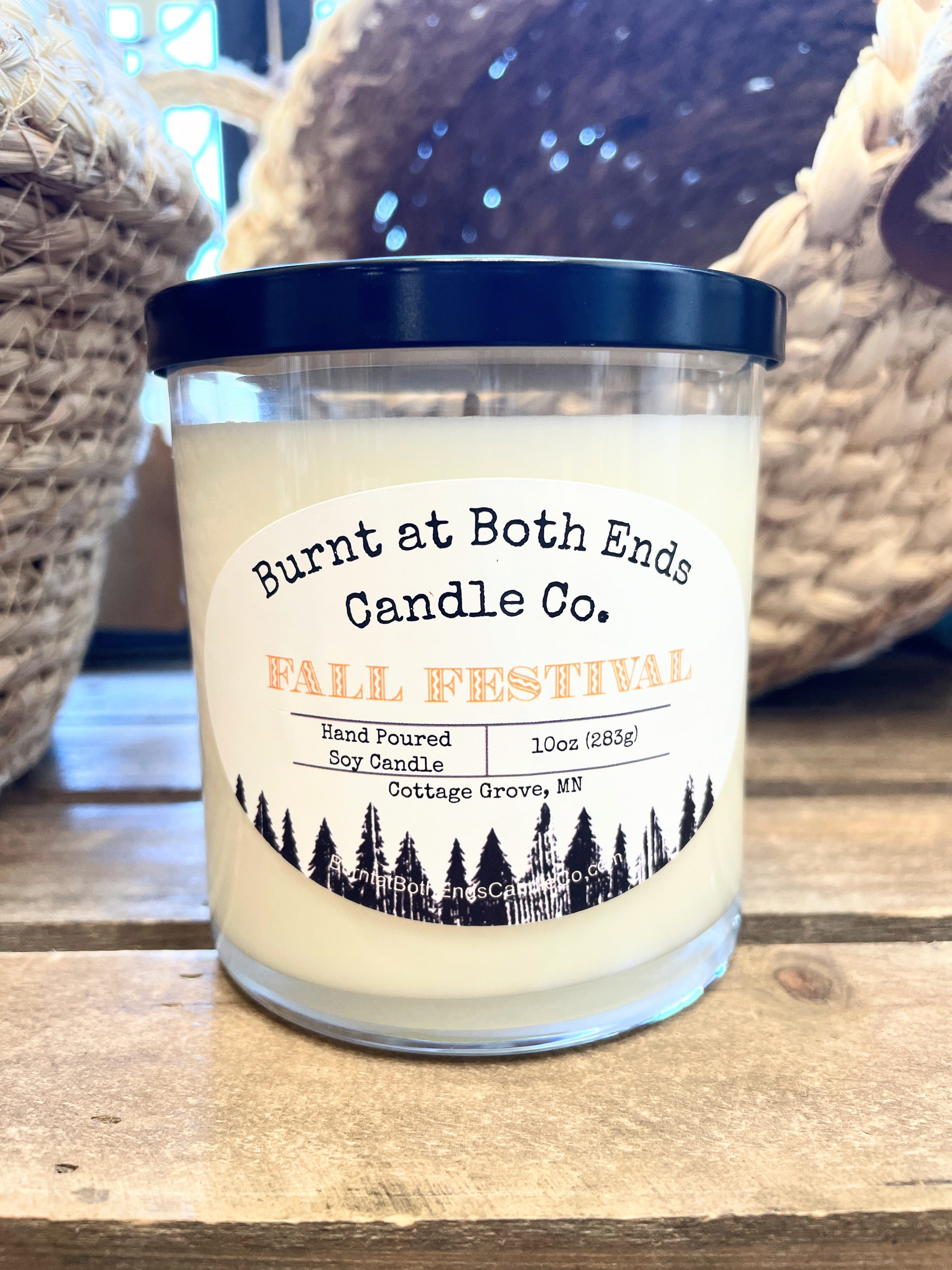 Fall Scents Soy Candle Jar 10oz