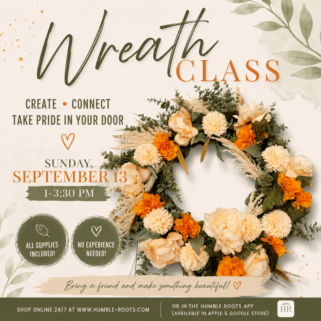 Fall Wreath Class - 9/13/26