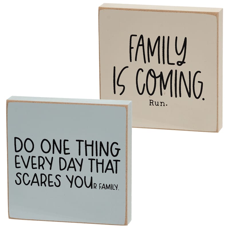 Family is Coming Square Block