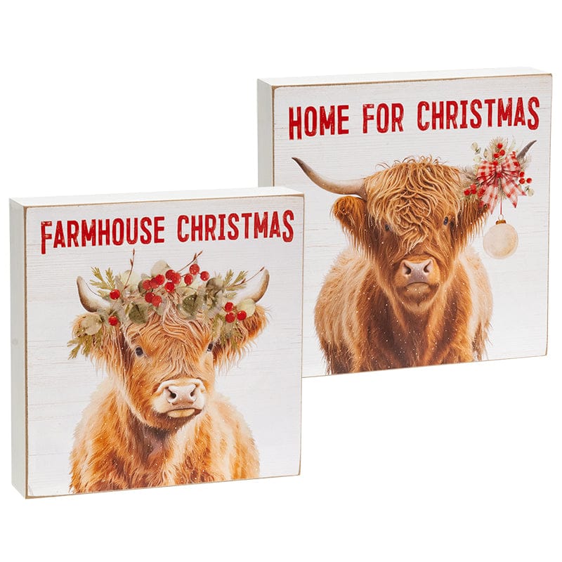 MJJ #8 (Melissa) Box Sign Farmhouse Home Christmas on the Farm Box Sign