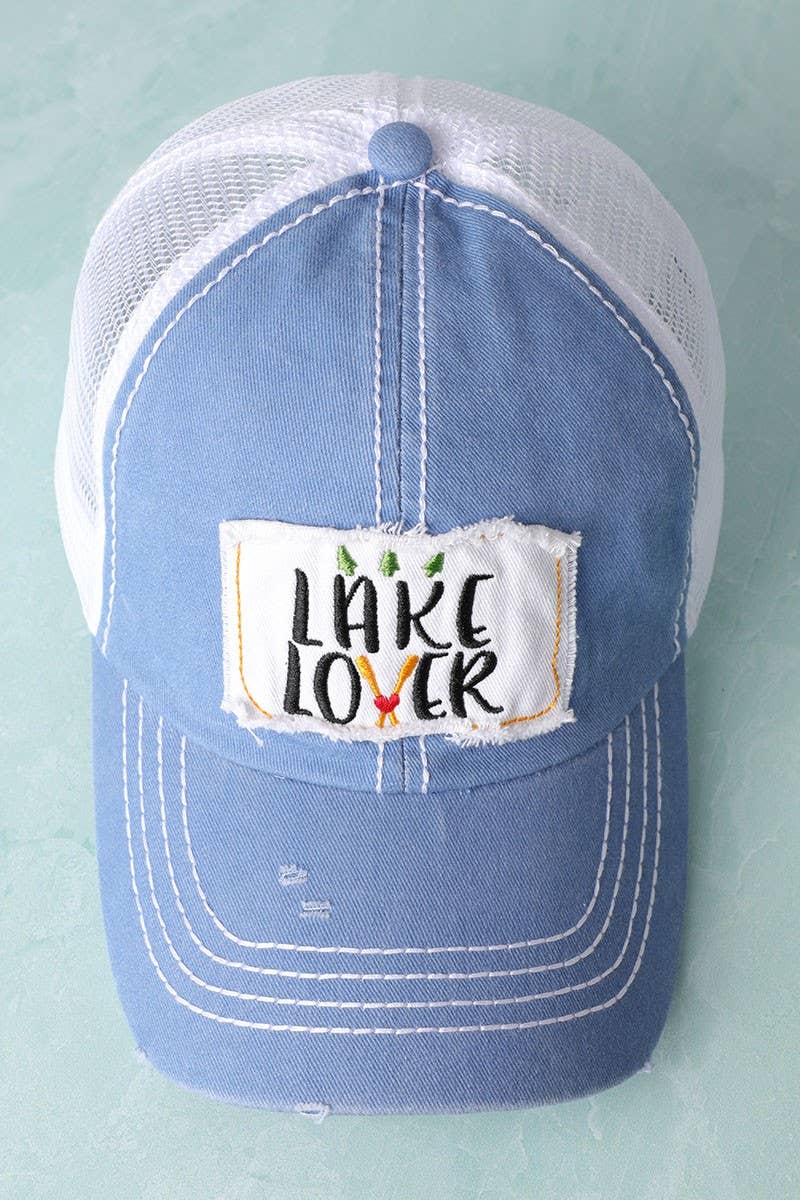 Lake Lover Embroidered Baseball Cap