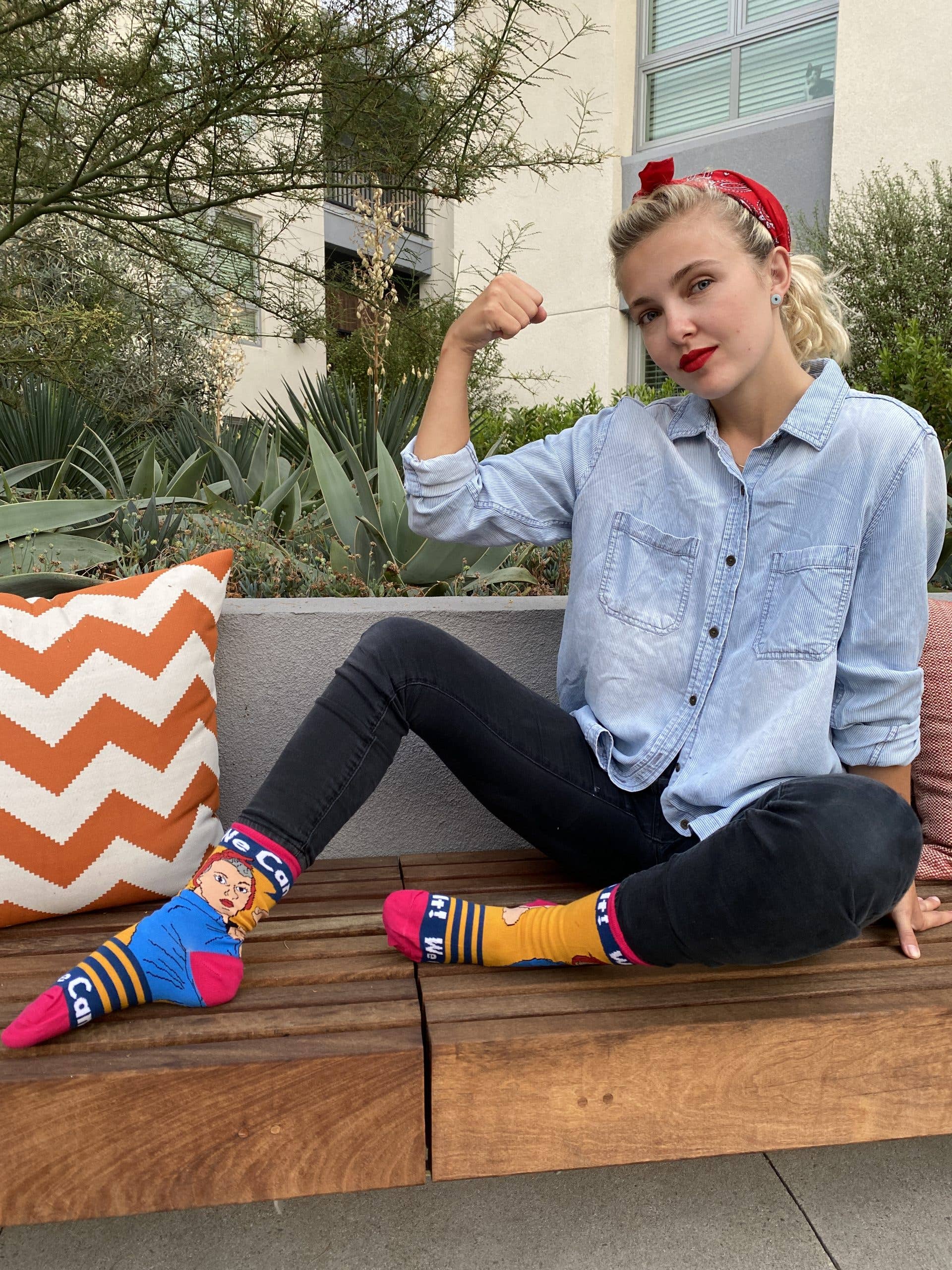 Girl Slay | Women's Cotton Crew Funny Socks