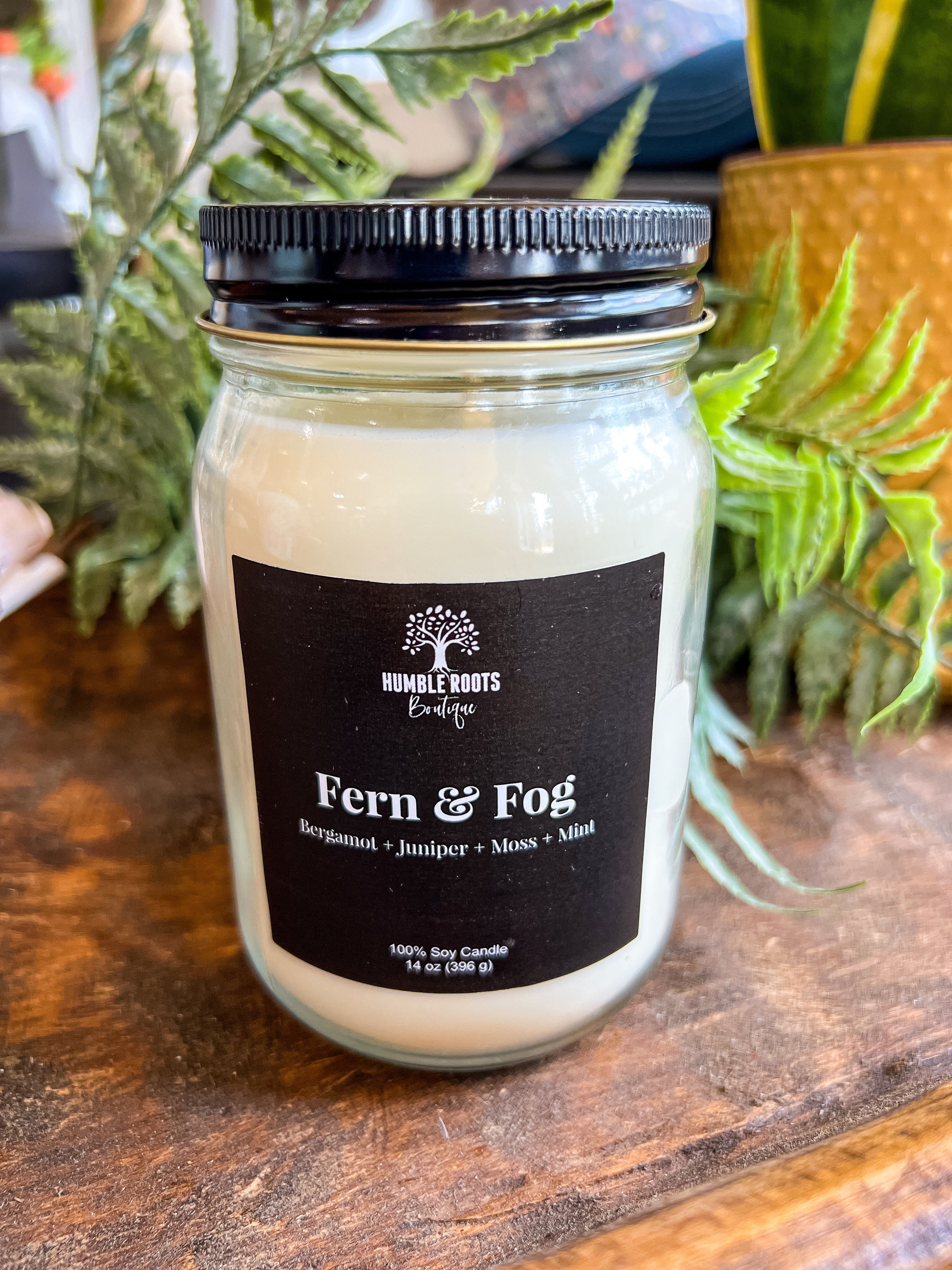 Humble Roots Boutique Candle Fern & Fog Soy Candle