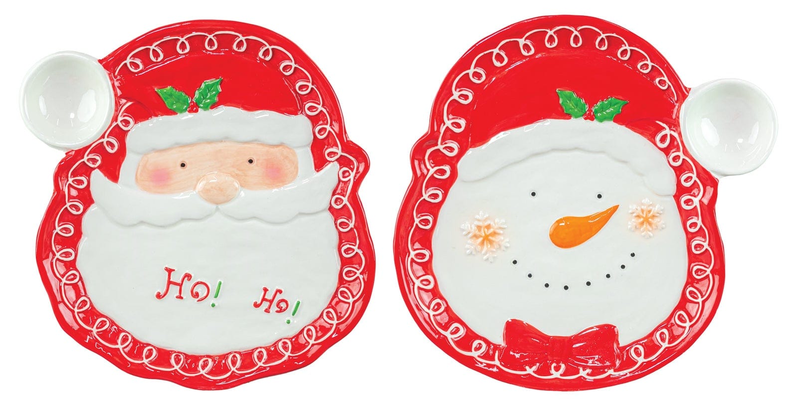 Hannah's Seasonal Decor Festive Santa Chip & Dip Set
