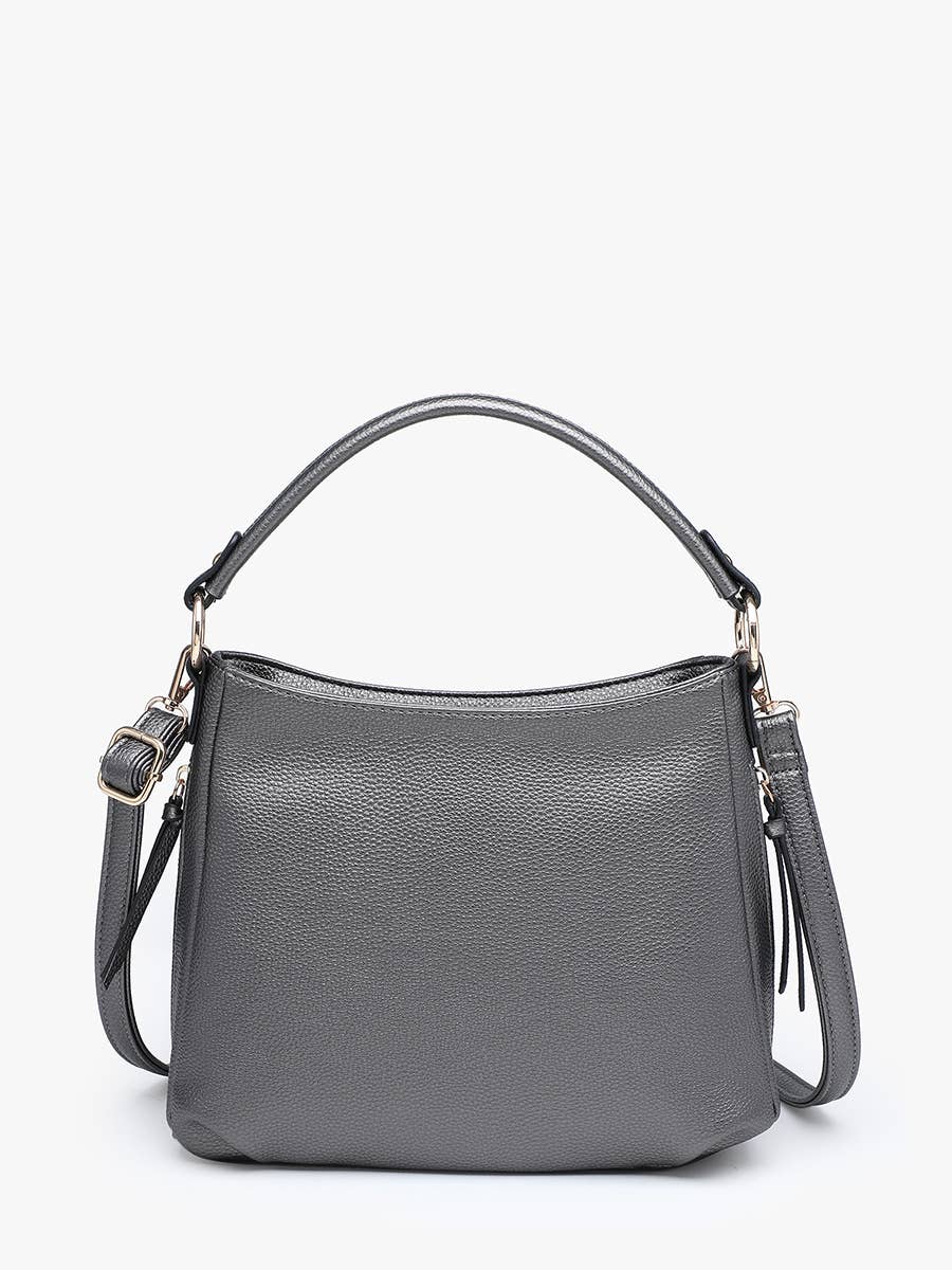 Amari Structured Satchel w/ Dual Side Pockets