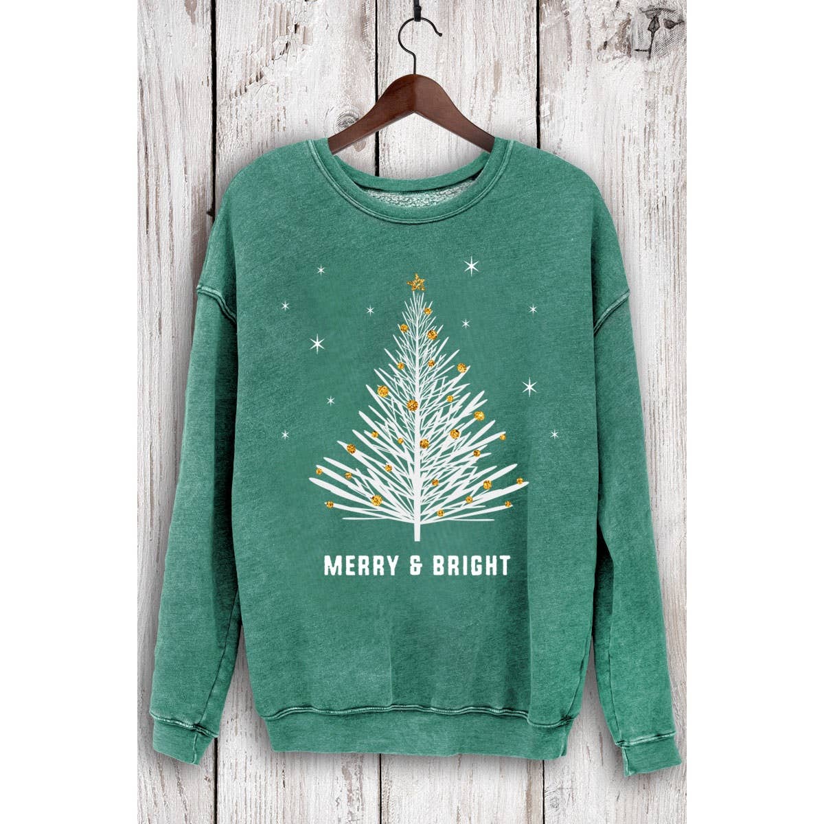 Merry & Bright Glitter Mineral Sweatshirt