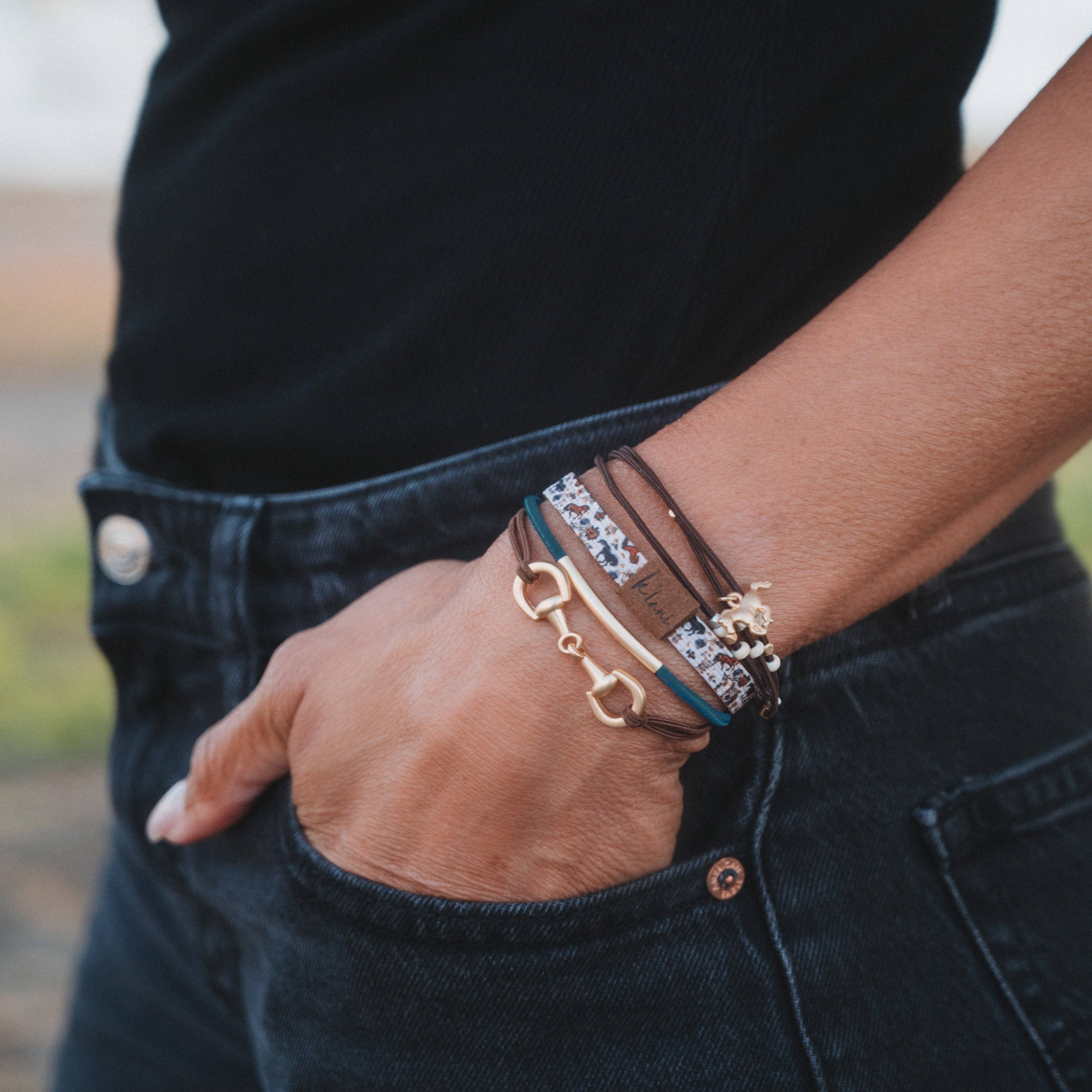 Gallop Horse & Bridle Equestrian Accents K’alani Hair Tie Bracelets