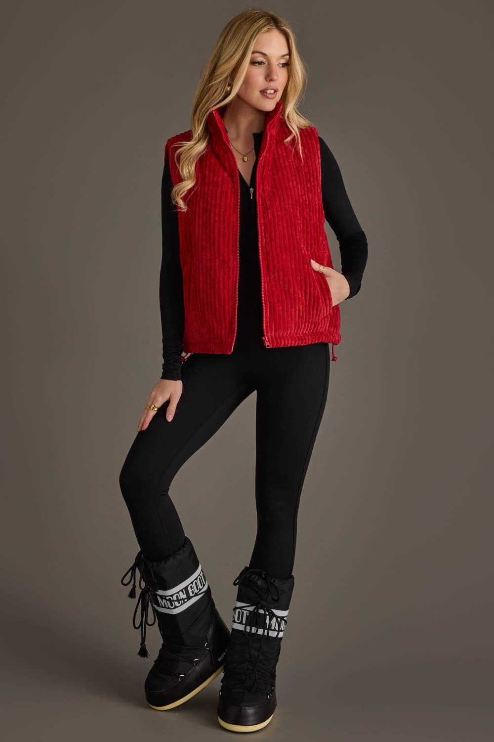 Dk. Red Corduroy Vest