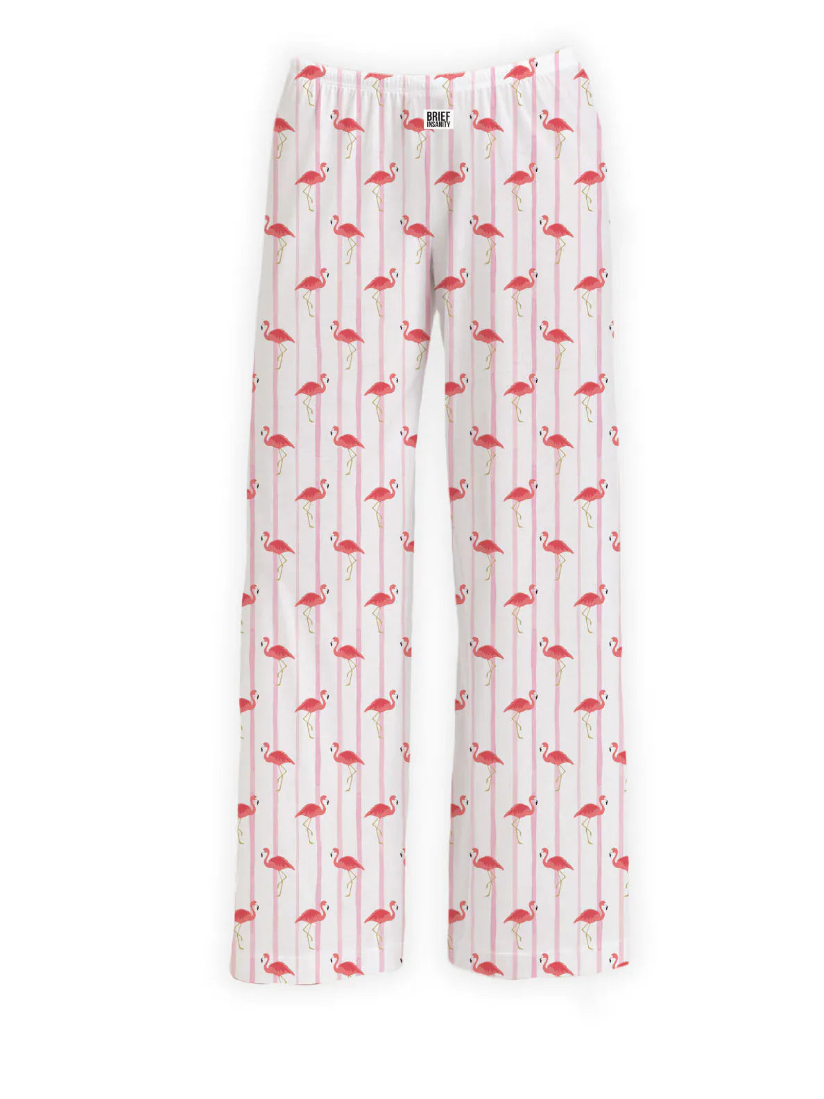 Brief Insanity Lounge Pants Flamingo Striped Lounge Pants