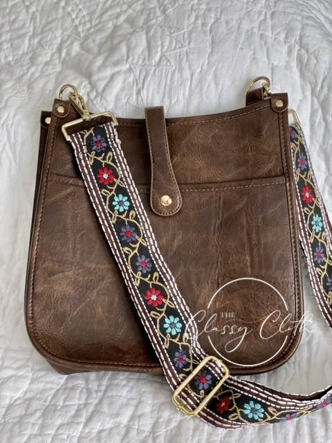 Flower Power Crossbody Guitar Strap