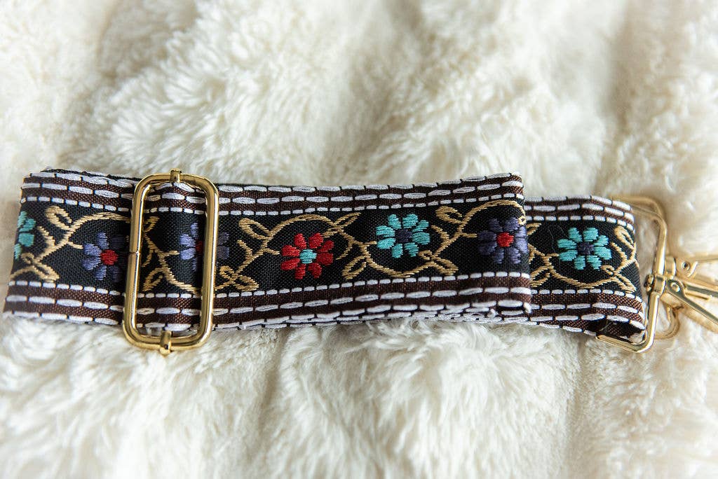 Flower Power Crossbody Guitar Strap
