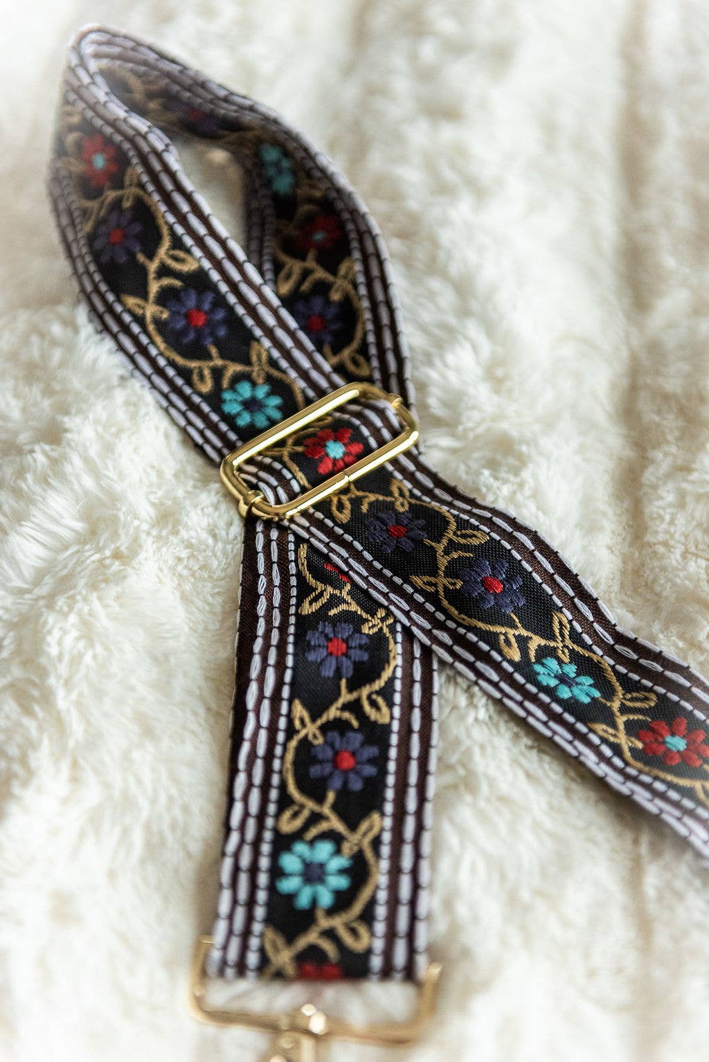 Flower Power Crossbody Guitar Strap