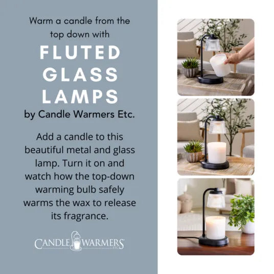Candle Warmers Etc. Candle Warmer Fluted Glass Candle Warmer Lamp