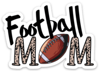 Football Mom Vinyl Sticker