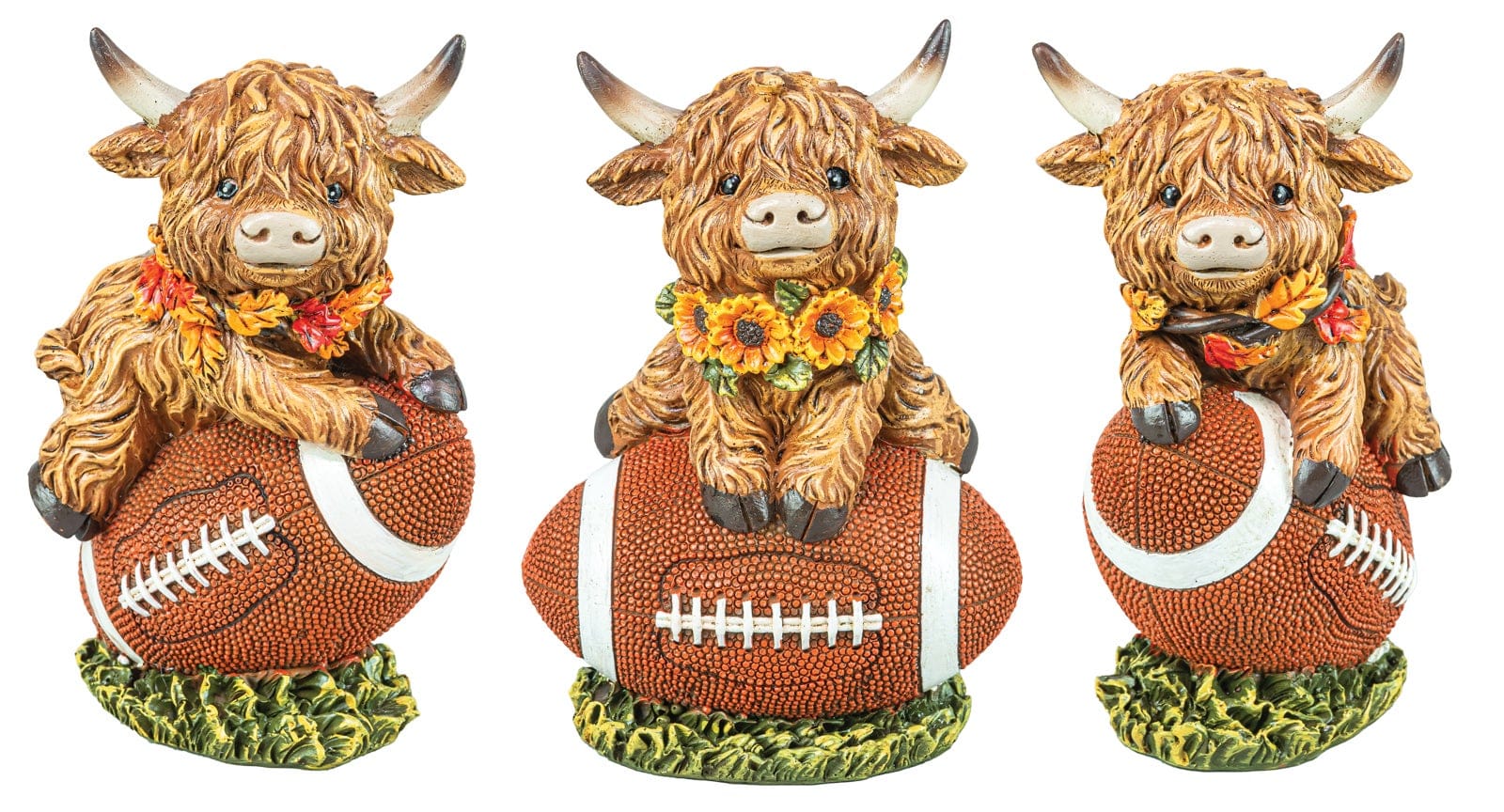 Hannah's Seasonal Decor Football Mounted Highland Cow