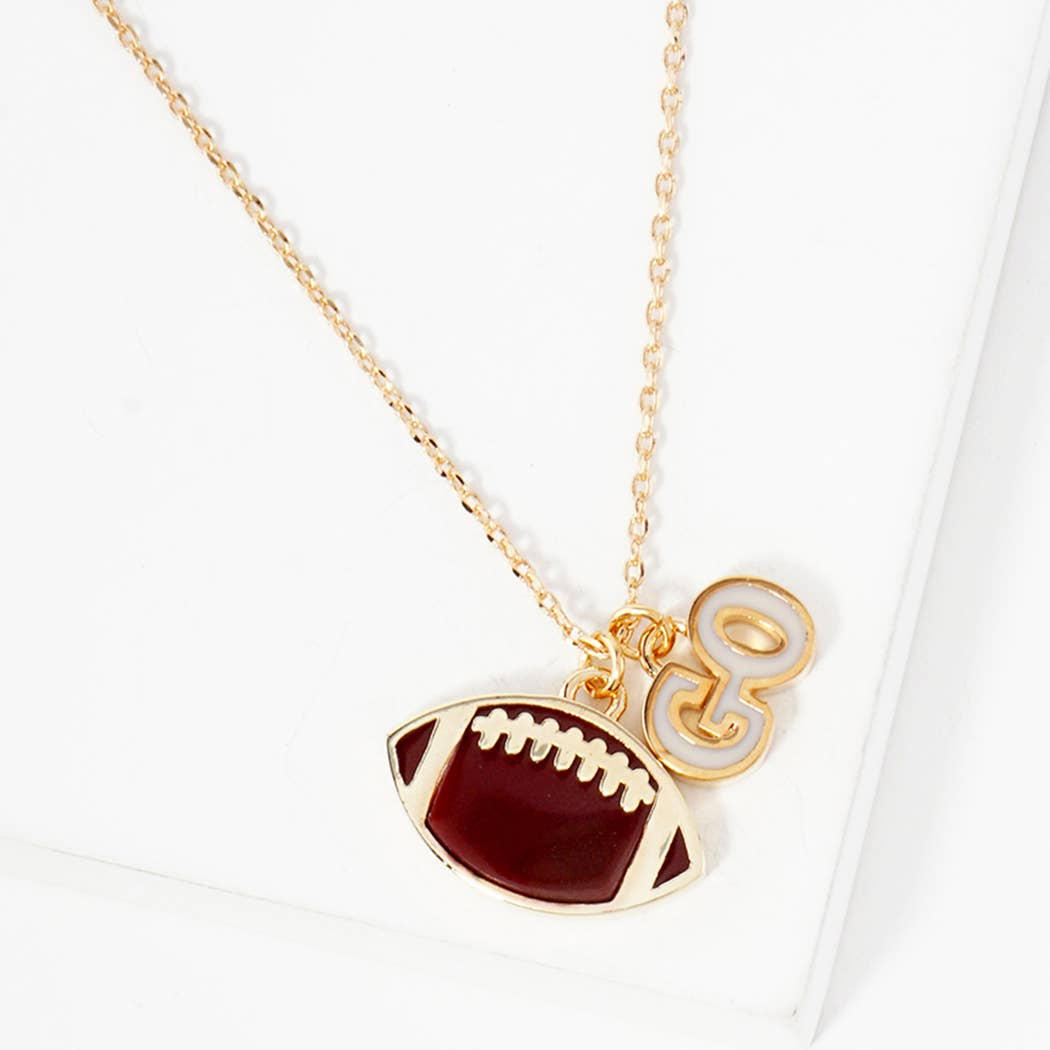 Football Pendant Necklace