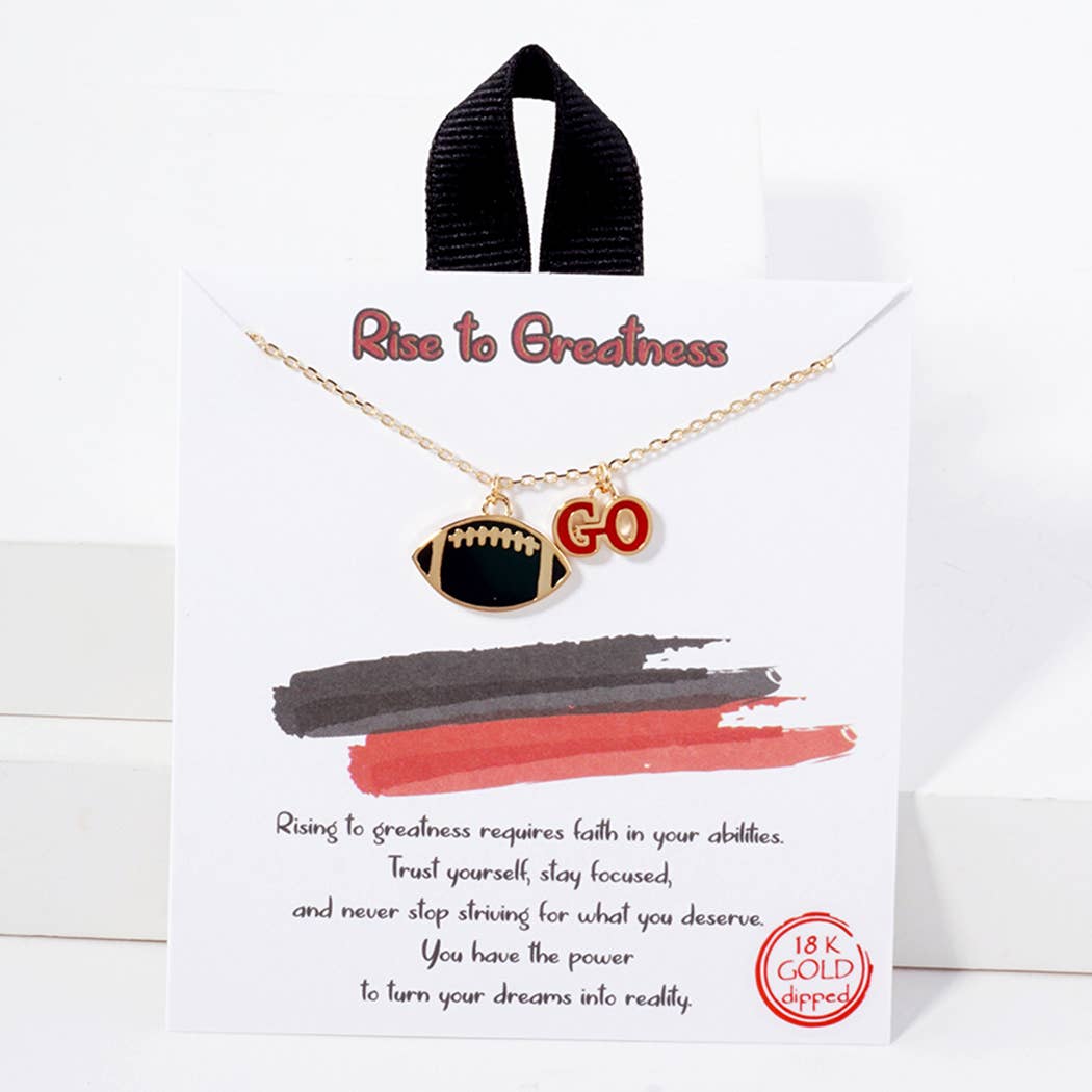 Football Pendant Necklace