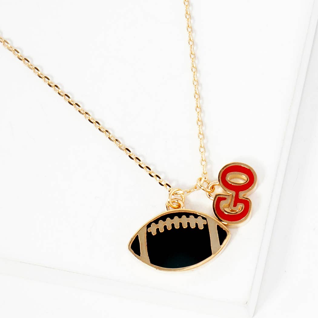 Football Pendant Necklace