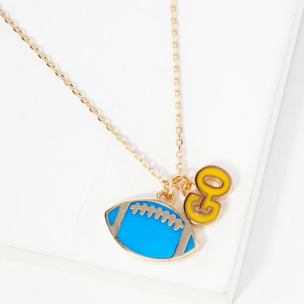 Football Pendant Necklace