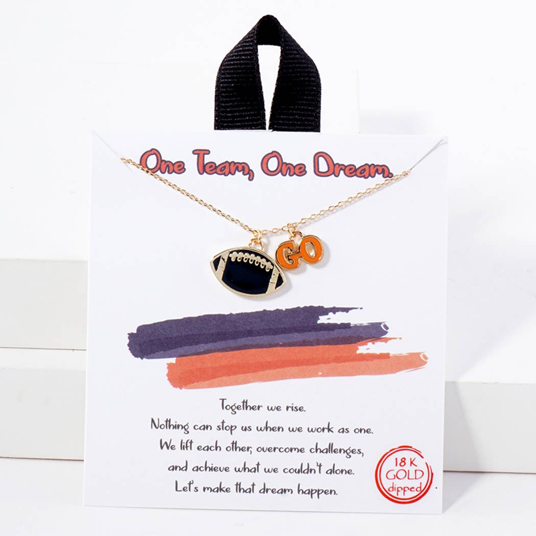 Football Pendant Necklace