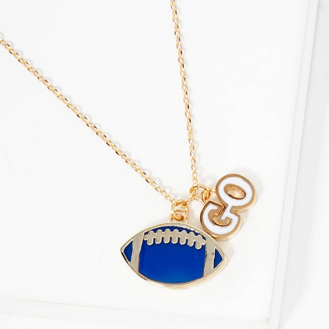Football Pendant Necklace