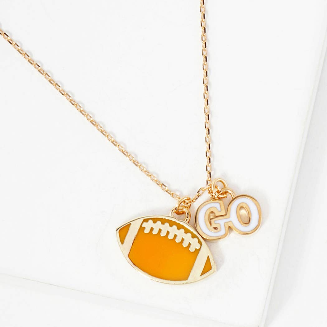Football Pendant Necklace
